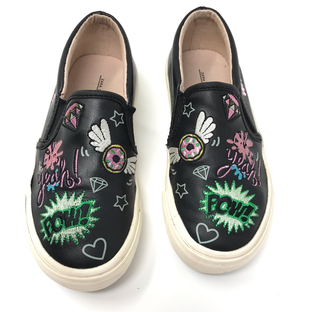 Zara Patchwork Slip On Sneakers